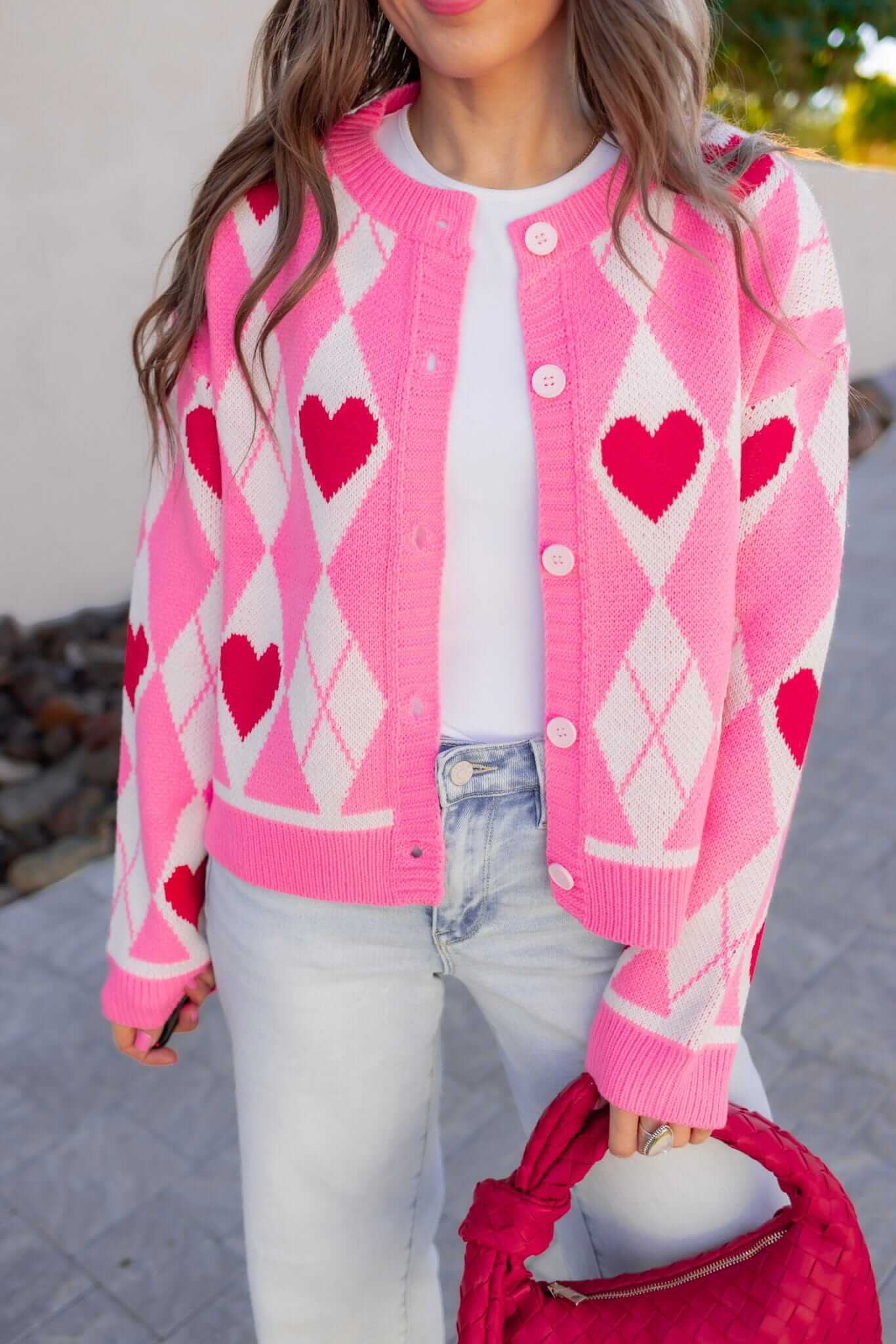 Harley's Heart Knit Cardigan