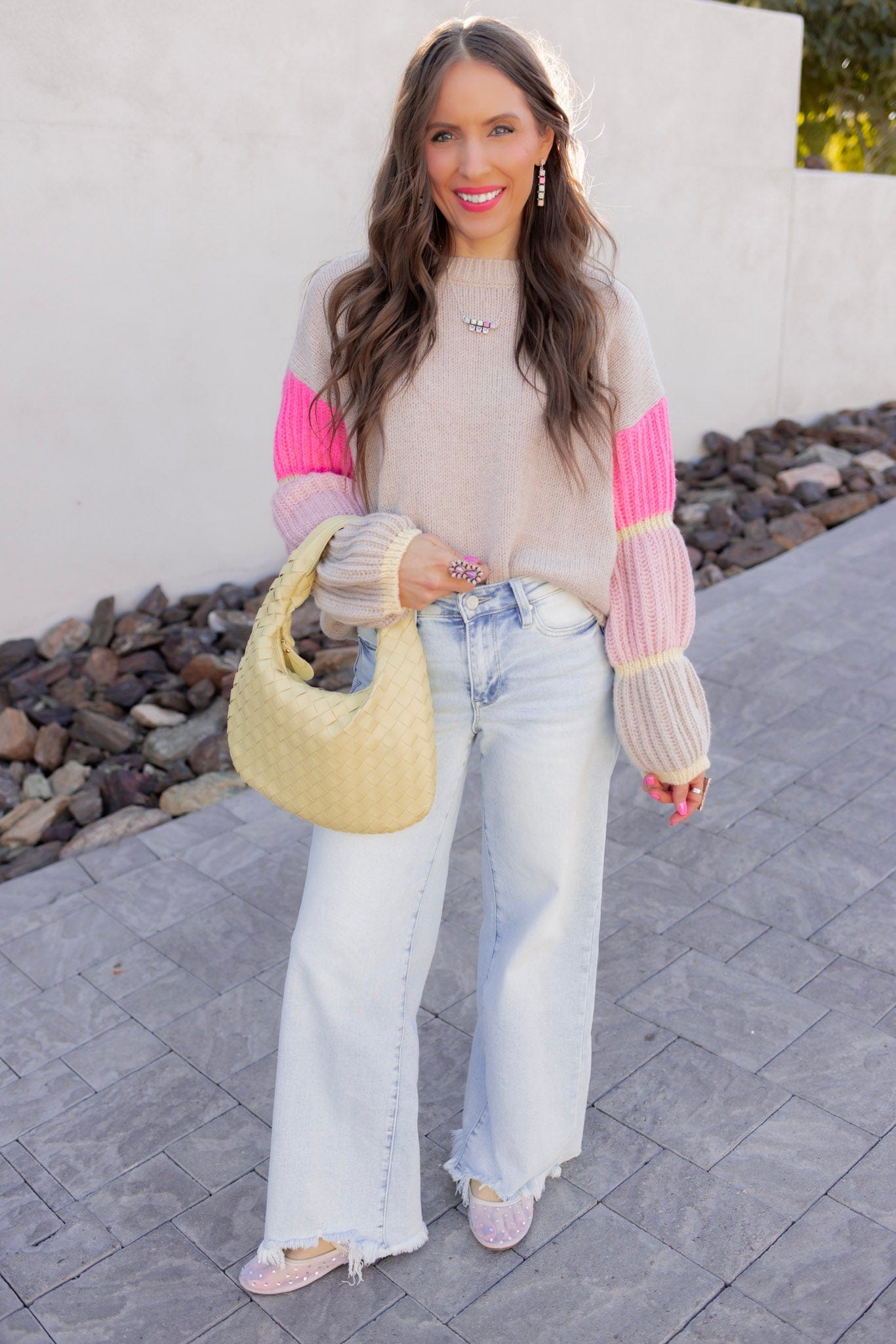 Cozy Kandy Stripe Sleeve Sweater