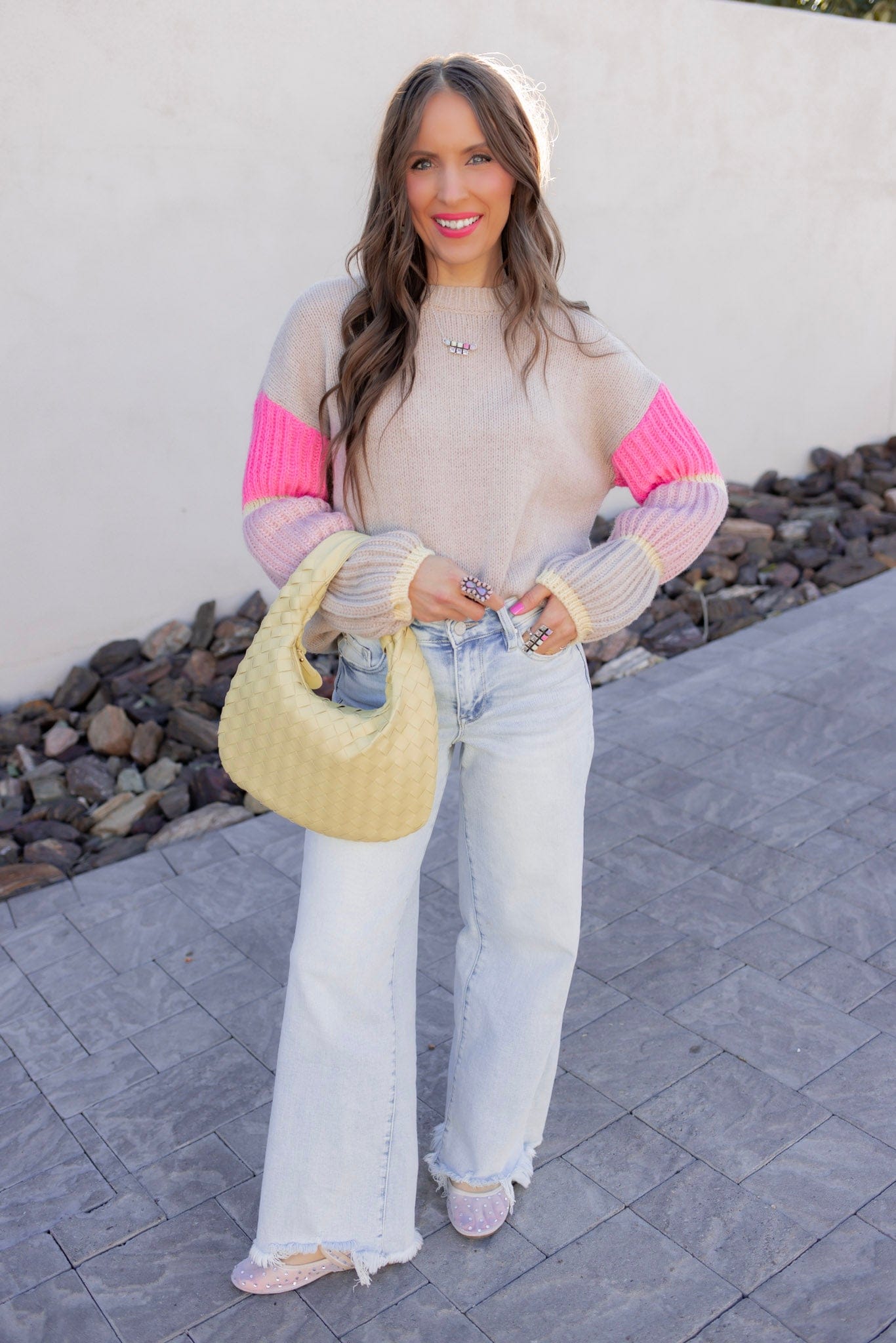 Cozy Kandy Stripe Sleeve Sweater
