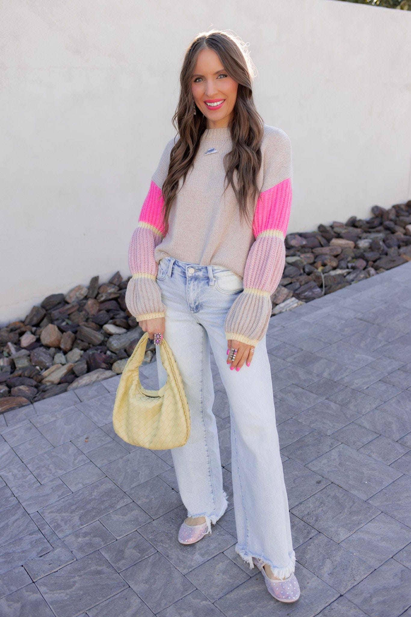 Cozy Kandy Stripe Sleeve Sweater