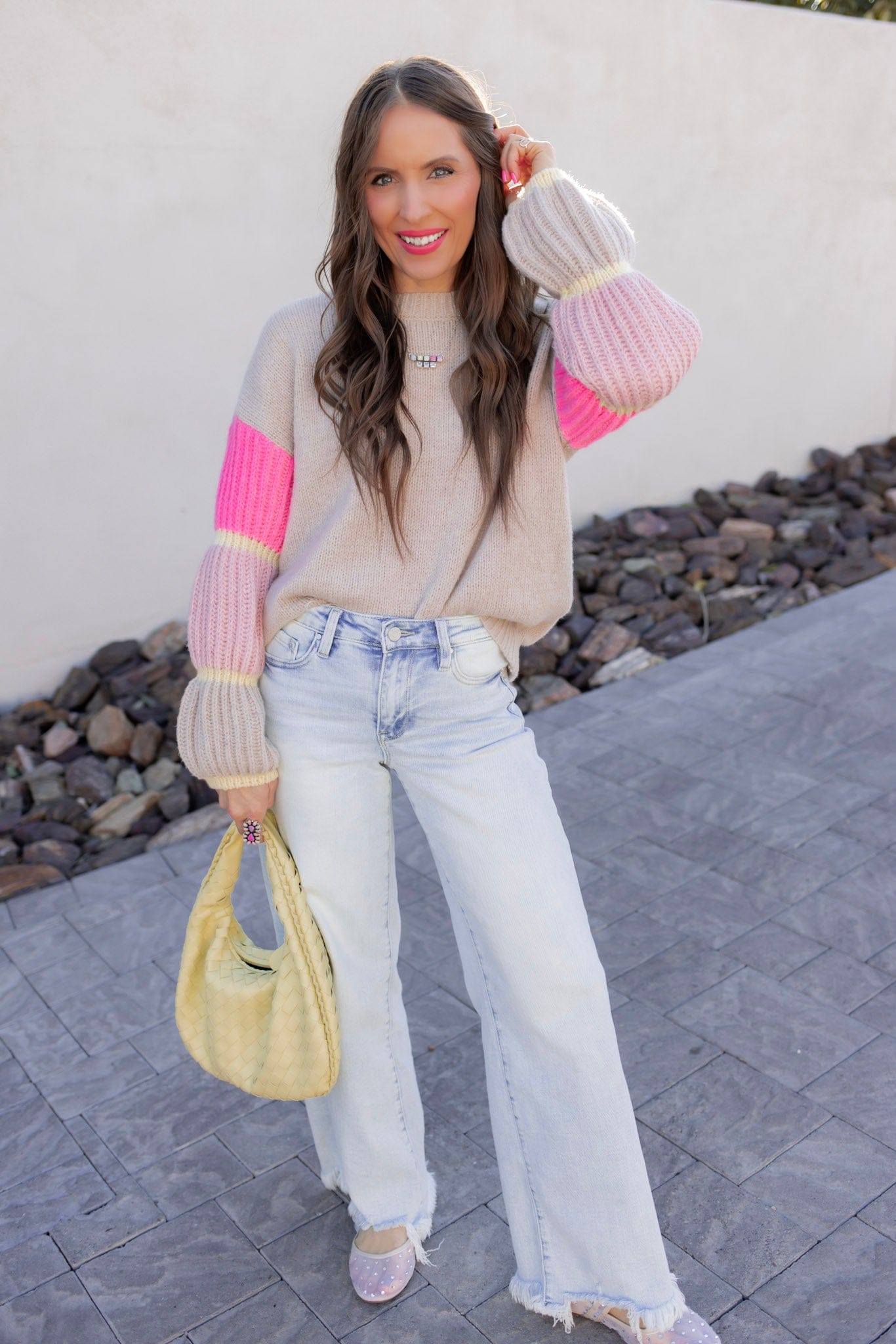 Cozy Kandy Stripe Sleeve Sweater